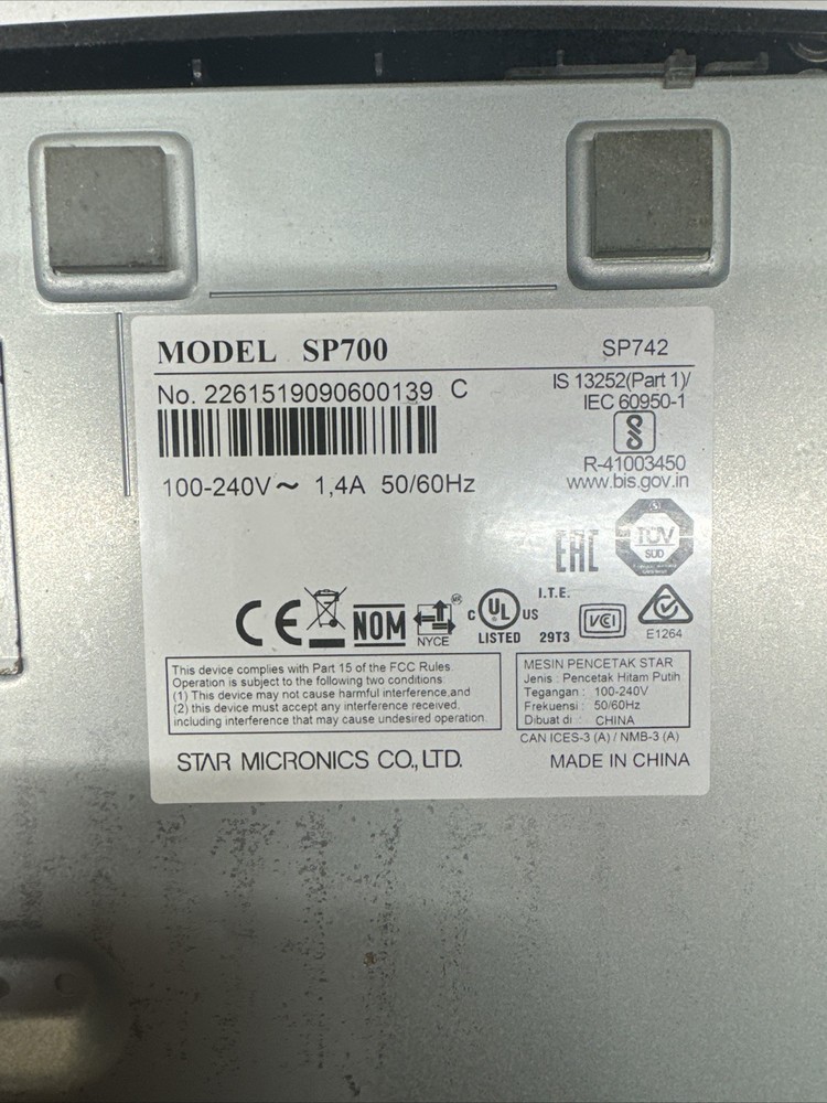 STAR SP700 SP742 Dot Matrix POS Receipt Printer Parallel Interface-TESTED