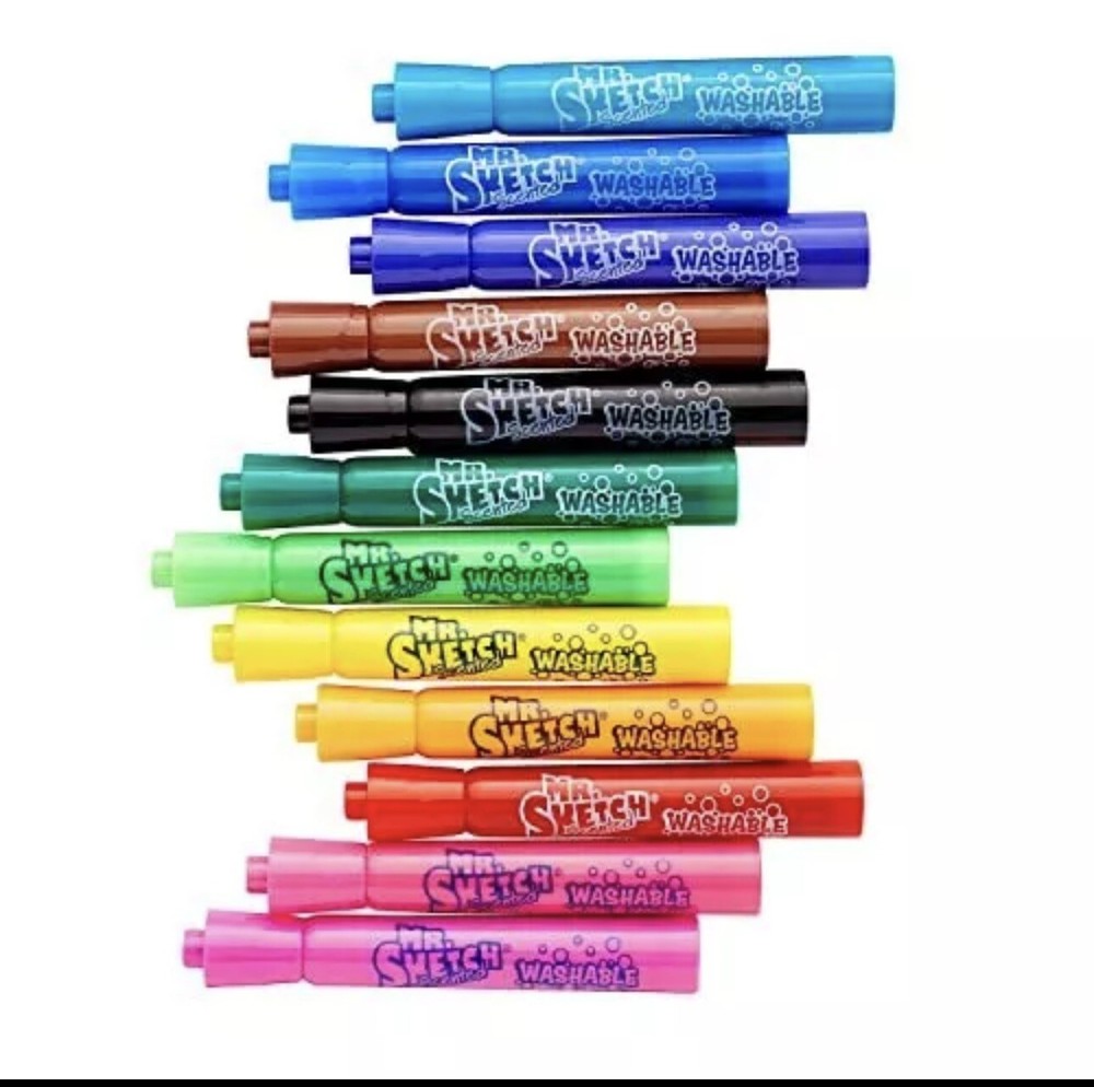 Mr. Sketch Scented Washable Markers - Classroom Pack Assorted Chisel 36 Pack NIB