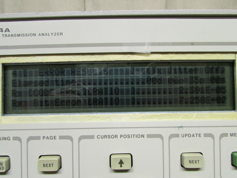 HP 3784A Digital Transmission Analyzer Has Opt H08