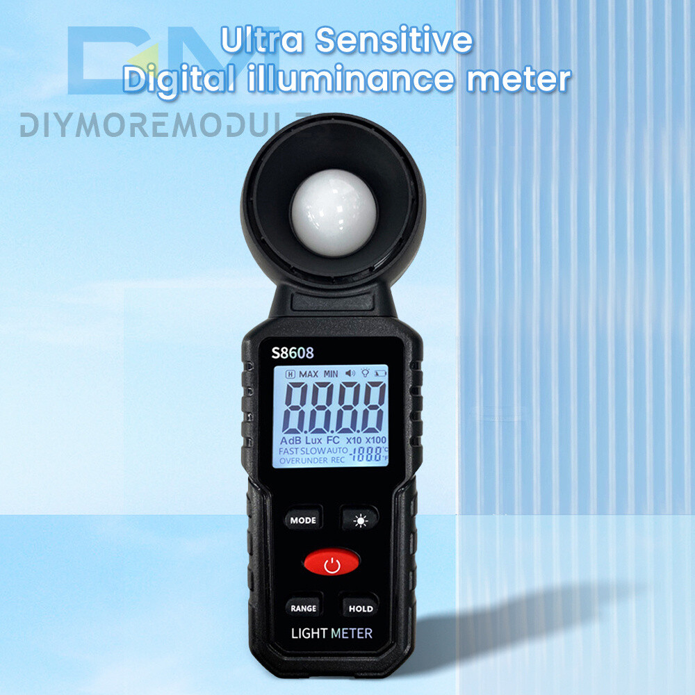 Handheld Digital Light Lux Meter Illuminometer Luminometer Photometer 200000Lux