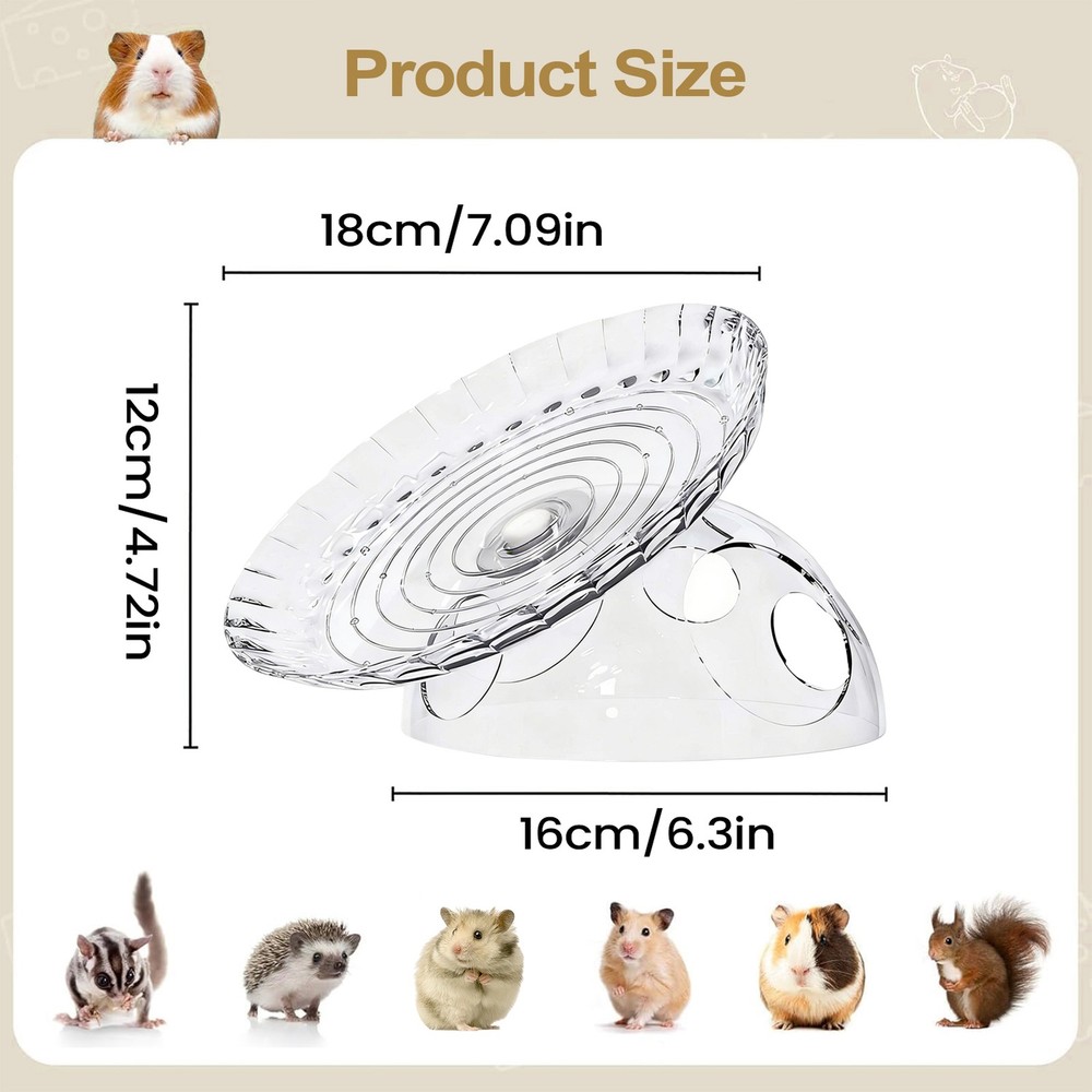 Hamster Exercise Wheel Running Scroll Silent Wheel Spinner Gerbils Mice Jogging