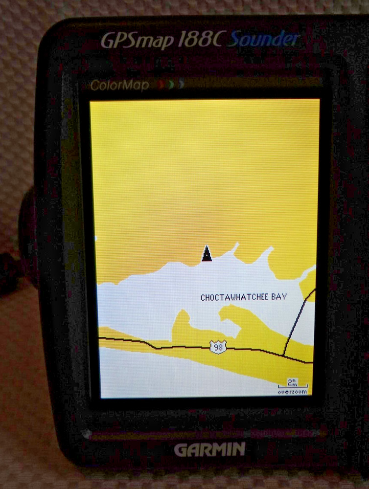 GARMIN GPSMAP 188C SOUNDER CHART PLOTTER FISHFINDER GPS w/ MANUALS KNOBS COVER