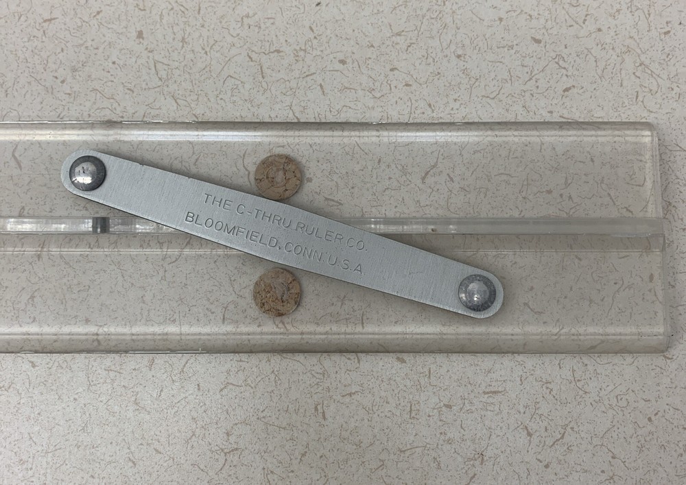 Vintage The C-Thru Ruler Co. USA Drafting Tool Adjustable Parallel 18" Line Bar