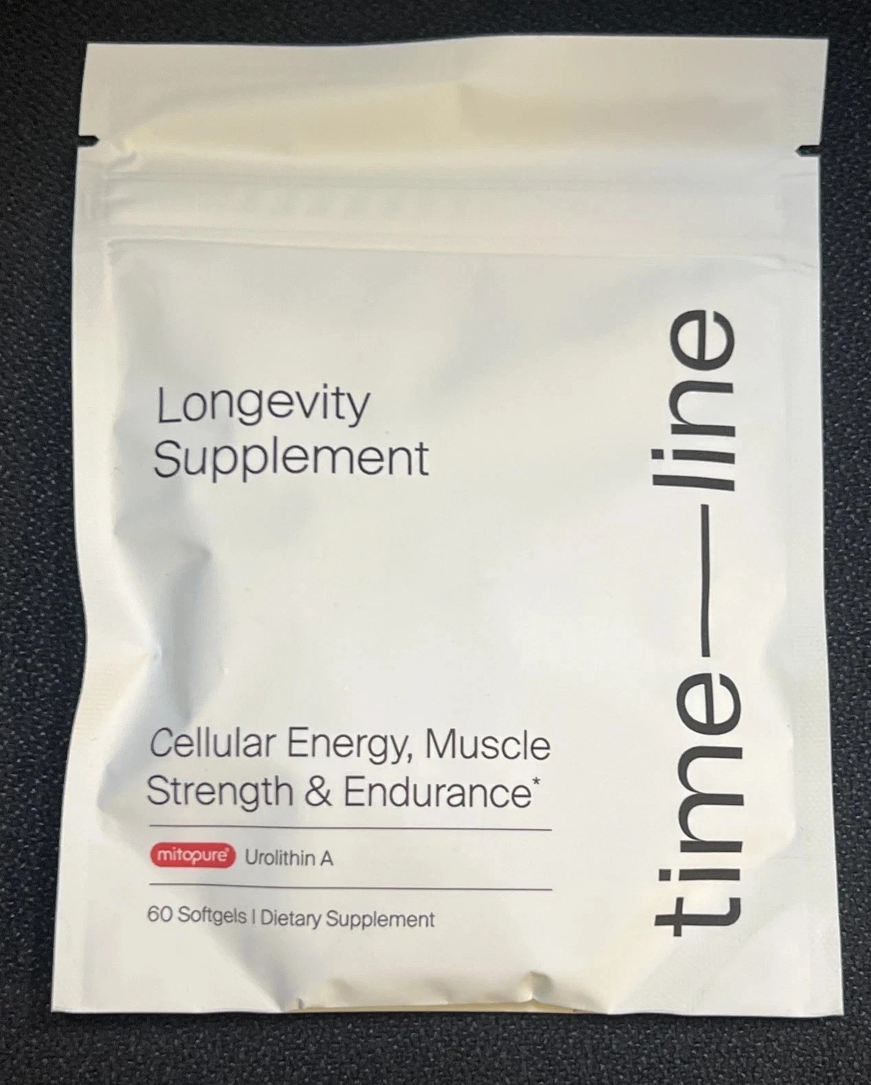 Time-Line Longevity Supplement Mitopure Urolithin A 60 Softgels 07/27