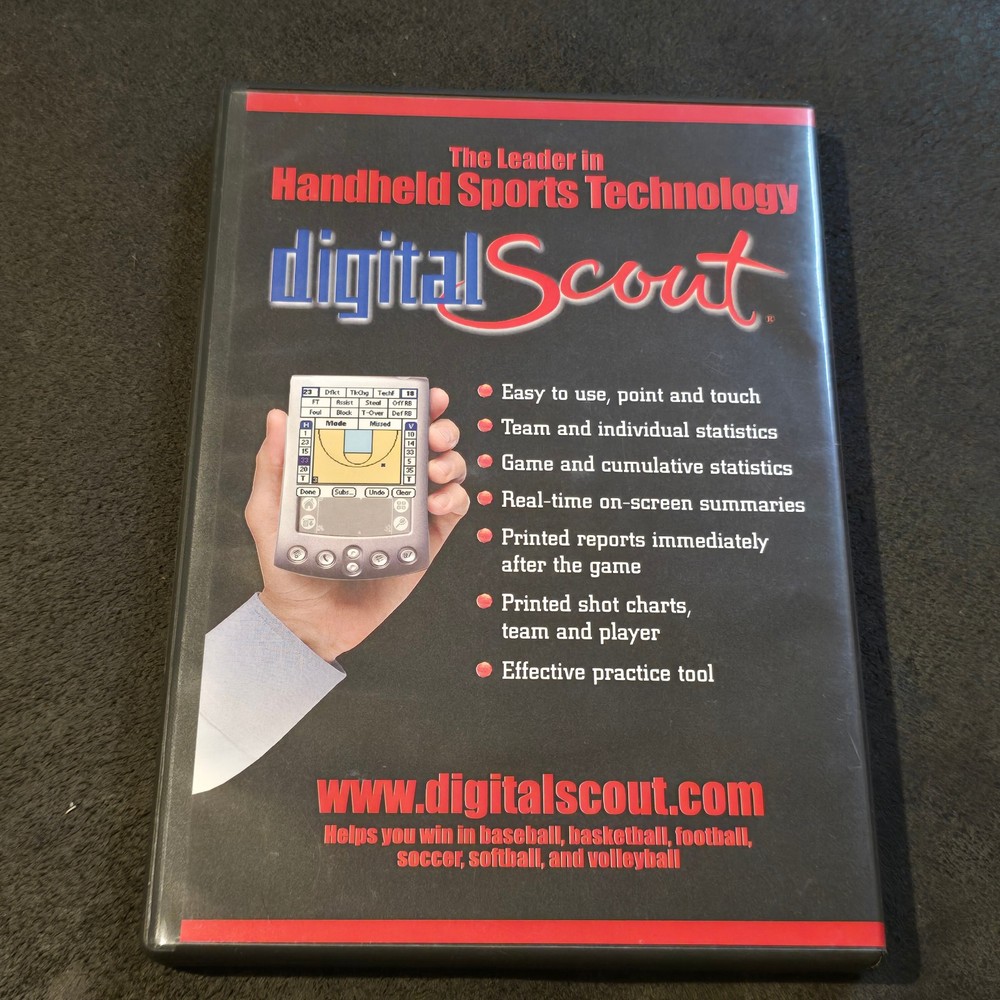 Digital Scout Statware Basketball Software 2002 PC CD-ROM Coaching Stats Program