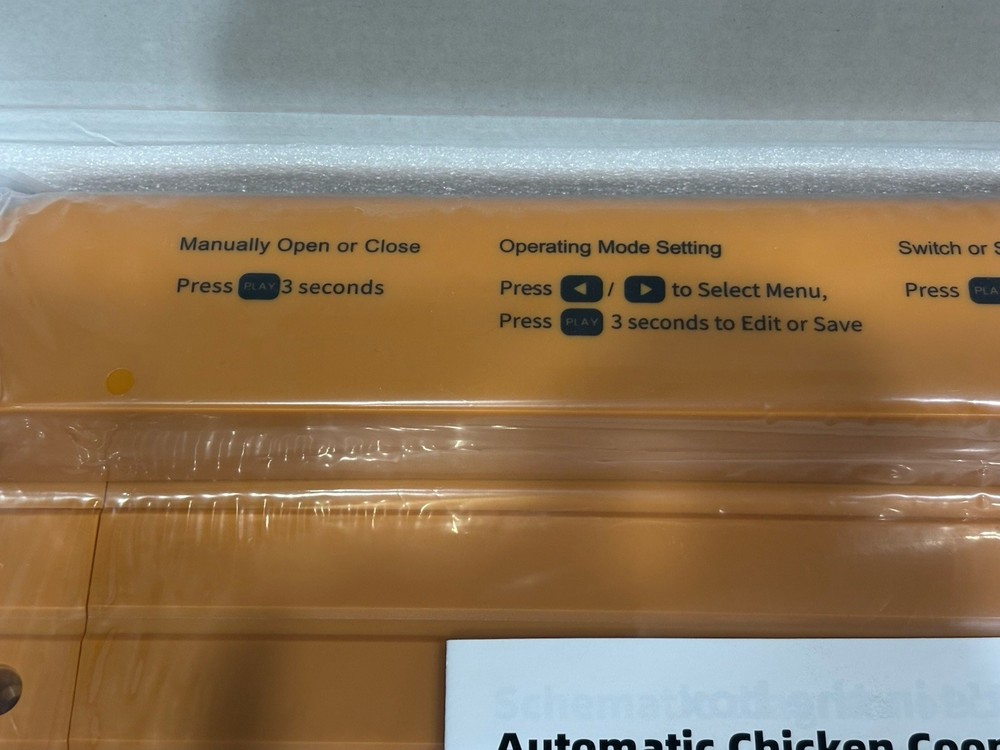 Automatic Chicken Coop Door Battery Power with Timer & Light Sensor, LCD Display