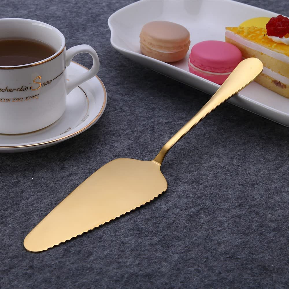 MBB 5X Cake Server Pie Holder Transfer Triangular Spade Spatula Serrated Edge -