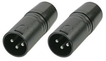 3 Pin DMX Terminators 2 Per Pack,Black Black