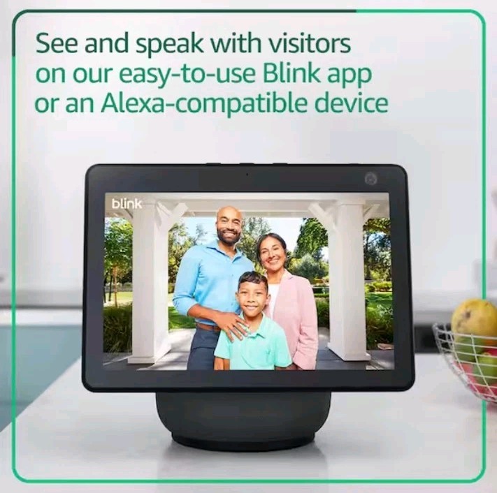 Blink Smart Video Doorbell Camera System Wireless Battery Operated W Sync Module