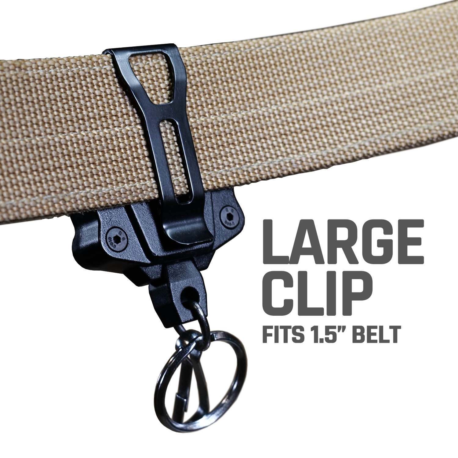 GOVO T1 Retractable Keychain – 9.5 Oz. Retraction Force_RED