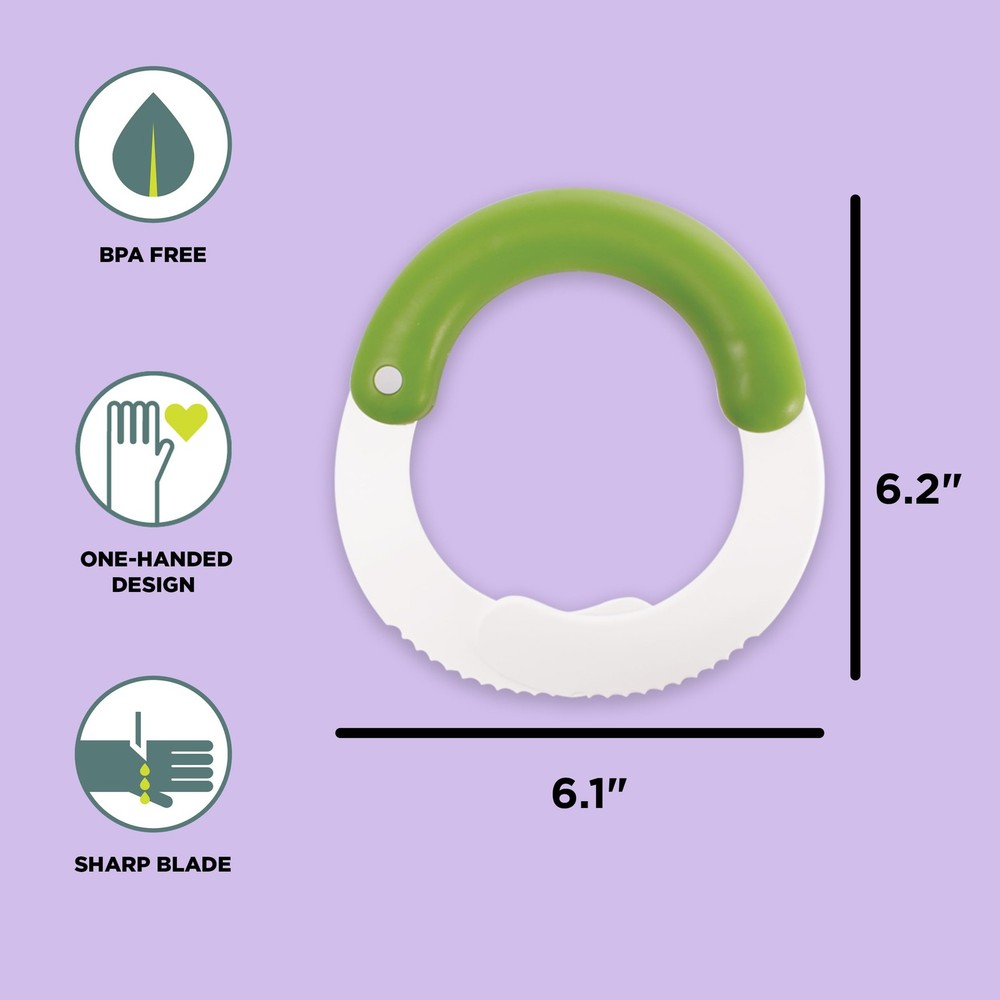 Salad Shears, Vegetable Chopper, Nylon Kitchen Scissors, White