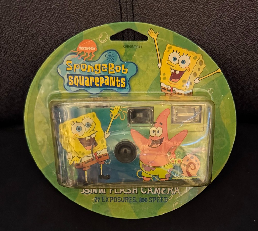 Nickelodeon SpongeBob SquarePants 35MM Flash One Time Use Camera NEW NIP