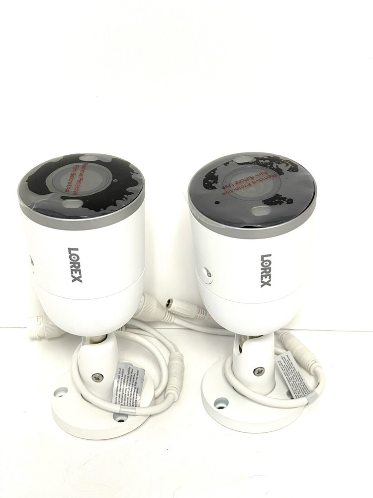 LOREX E892AB-Z 4K Ultra HD Smart Deterrence IP 2 X Camera + cable w/Smart Motion