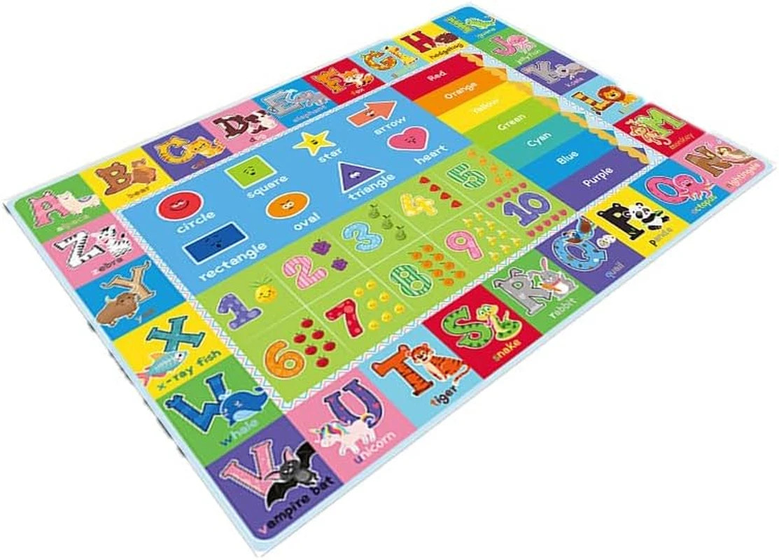 ABC Carpet,Kids Carpet for Playroom, Classroom Floor Play Mat for Kids,Preschool