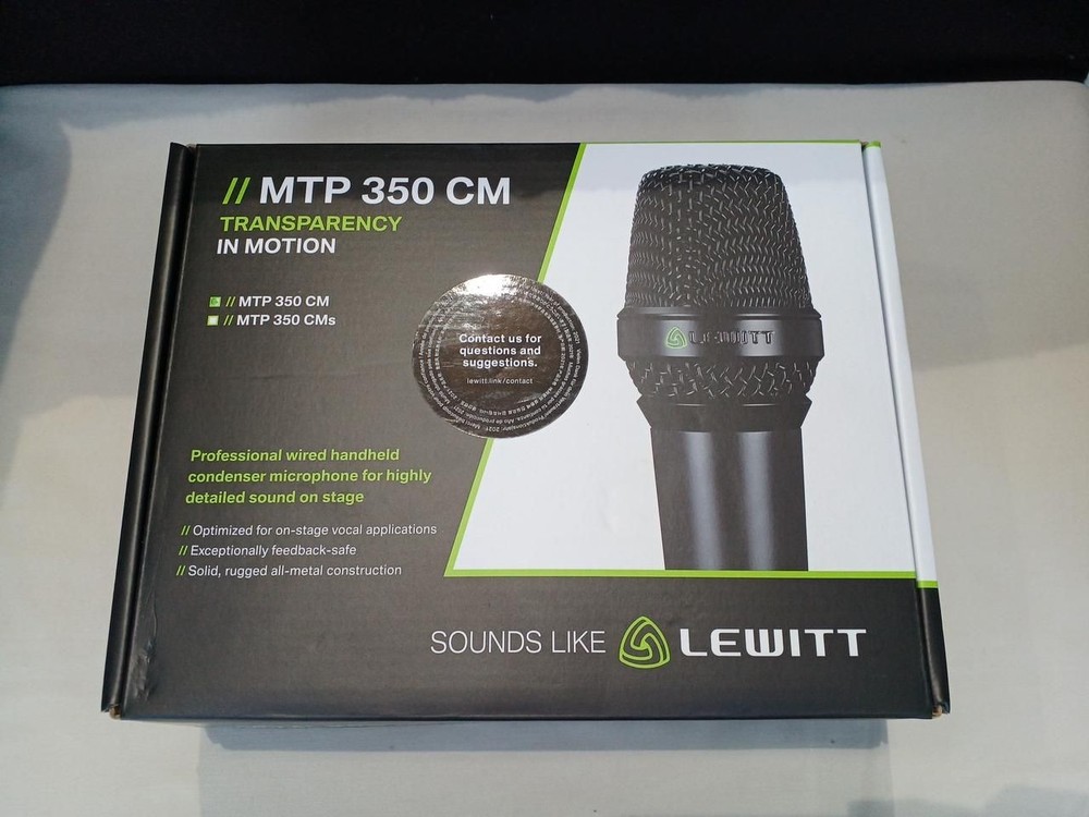 LEWITT Microphone Mtp350cm Used
