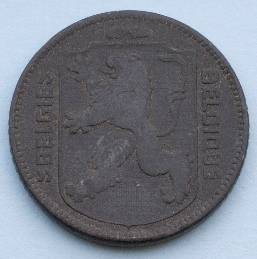 1942 Belgium 1 Franc KM# 128
