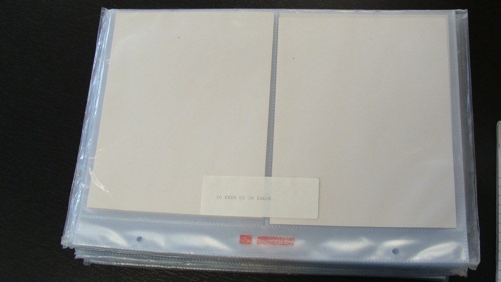 DAVO G2 WHITE 2 POCKET FDC PAGES FOR DAVO LUXE FDC ALBUM PKG OF 10 FREE SHIPPING