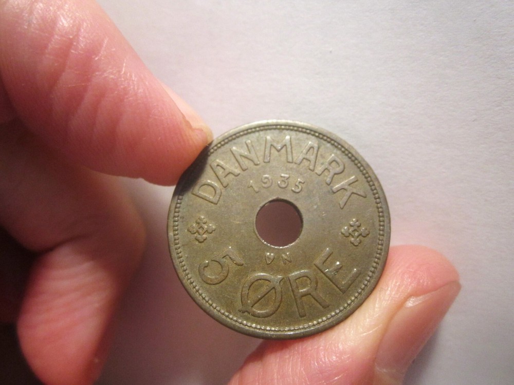KEY DATE 1935 DENMARK 5 ORE