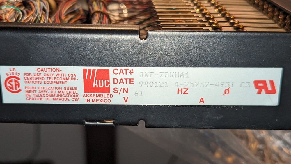 (1) ADC JKF-ZBKUAI Vectorized Jackfield Patchbay NEW