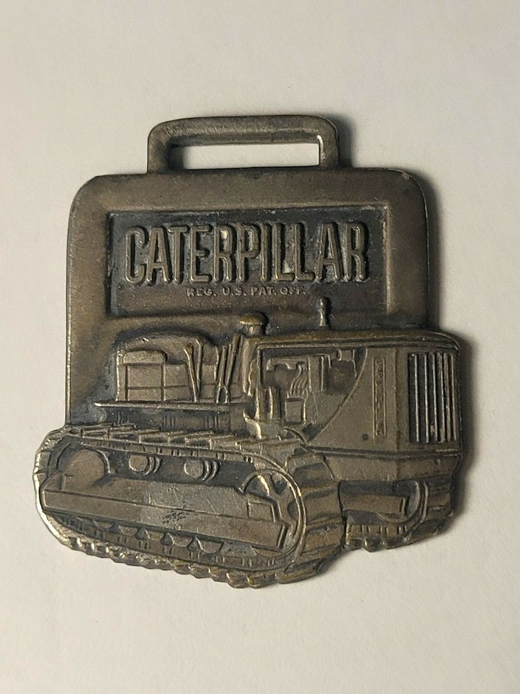 Vintage Caterpillar Golf Bag Tag