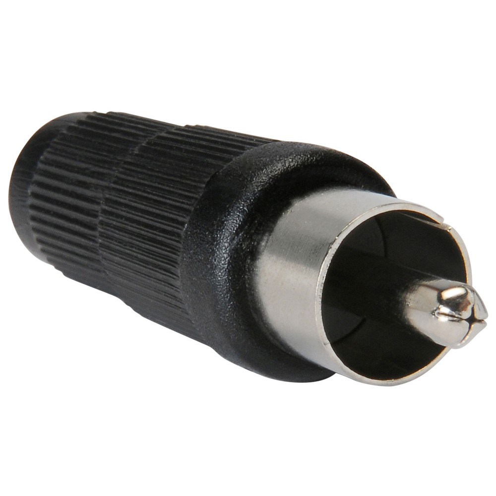 RCA Plug Black Plastic