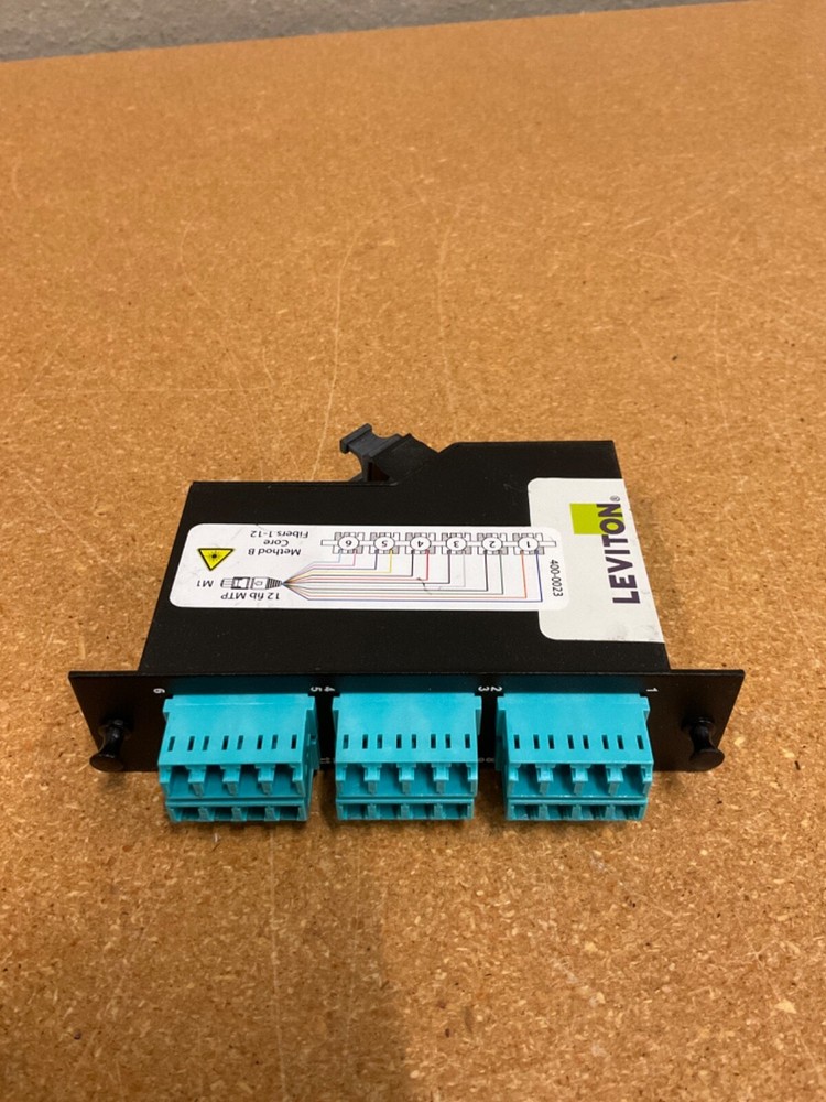 Leviton MTP-LC Method BC Core Fiber Optic Modules w/ Rear Dust Covers
