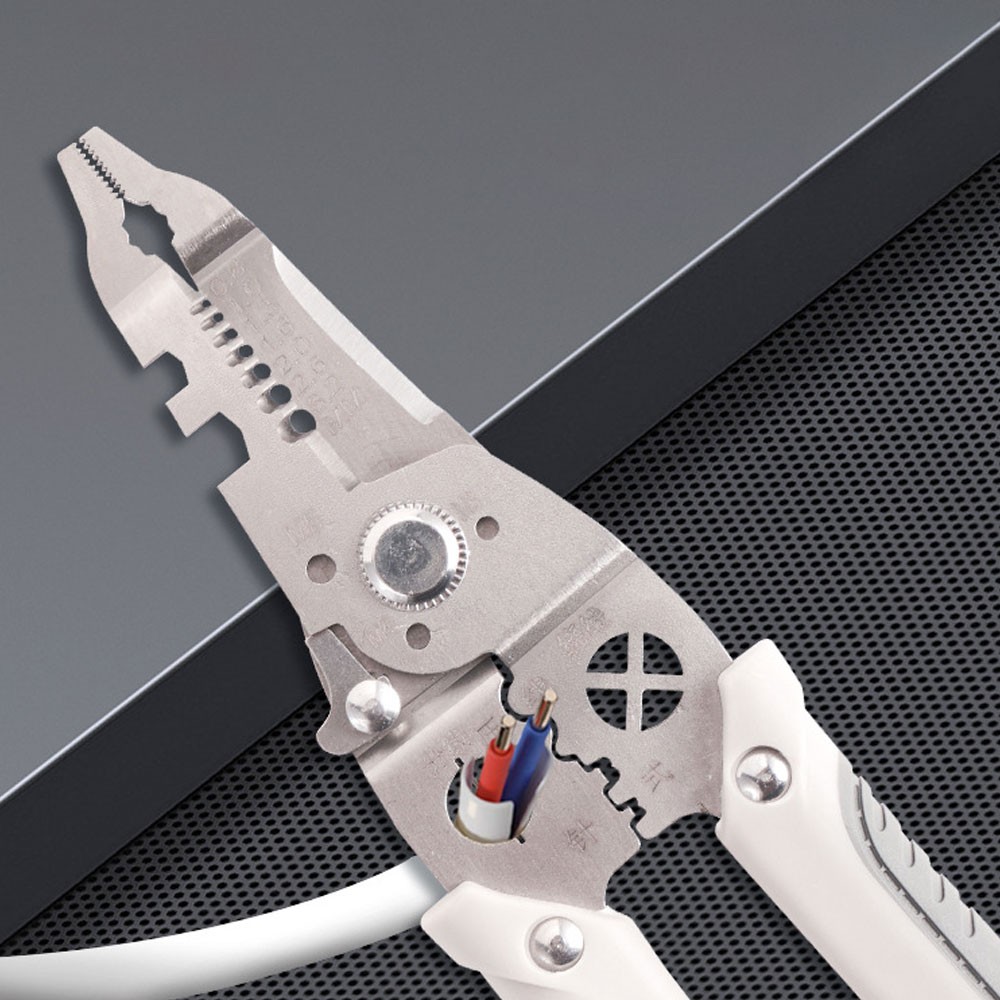 Wire Stripper Cutter Stainless Steel Wire Stripping Tool, Multi-Function CW