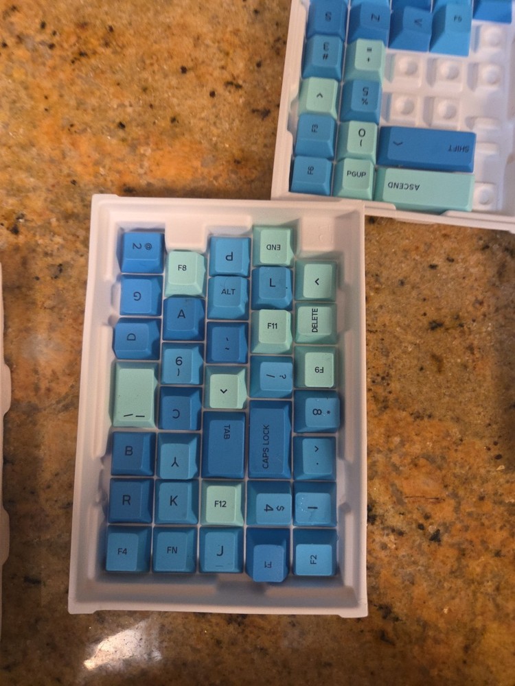 Glorious - GPBT Gradient Universal Keycap Set Compatible with Most 100% 85% Blue