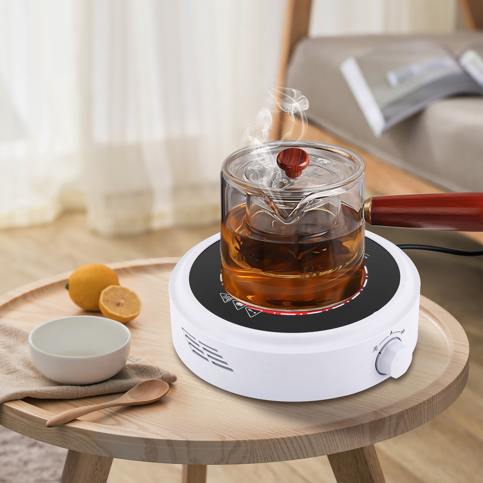 700W Portable Mini Electric Stove Hot Plate Adjustable For Boiling Tea Coffee