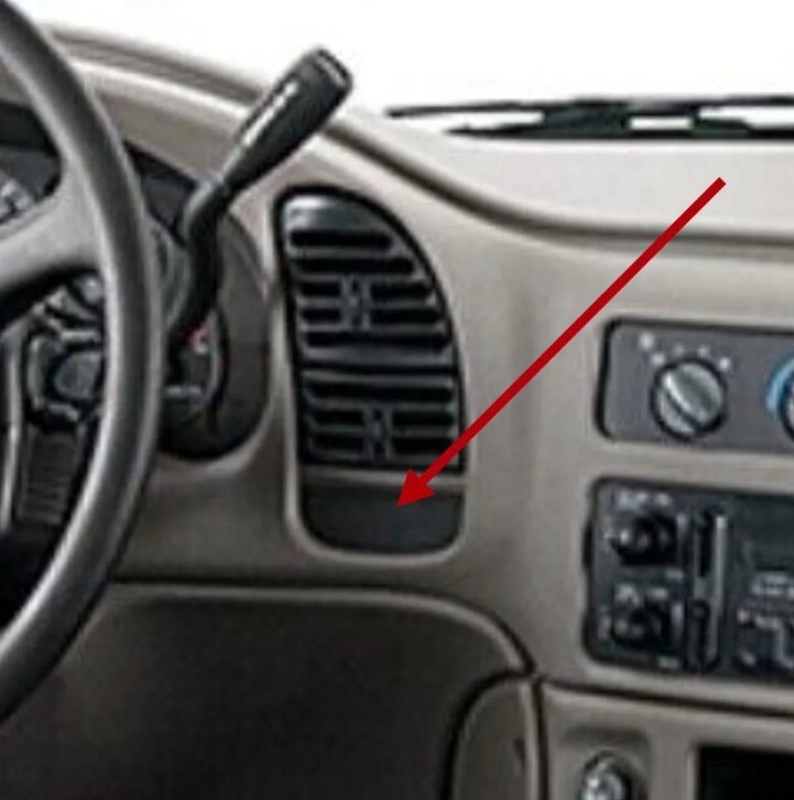 1996-2005 Chevy Astro GMC Safari Cluster Bezel Dash Panel Insert Switch Delete