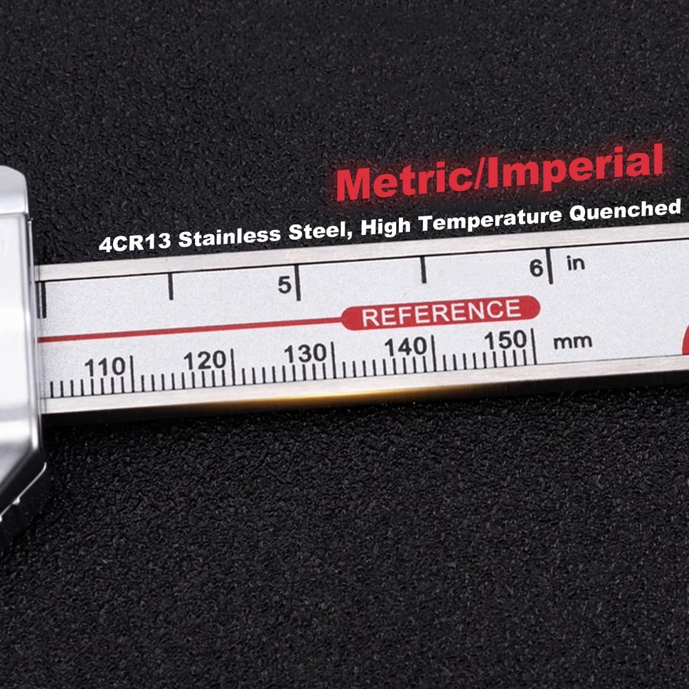 Long Upper Jaw Digital Caliper, Electronic Caliper Measuring Tool with Long U...