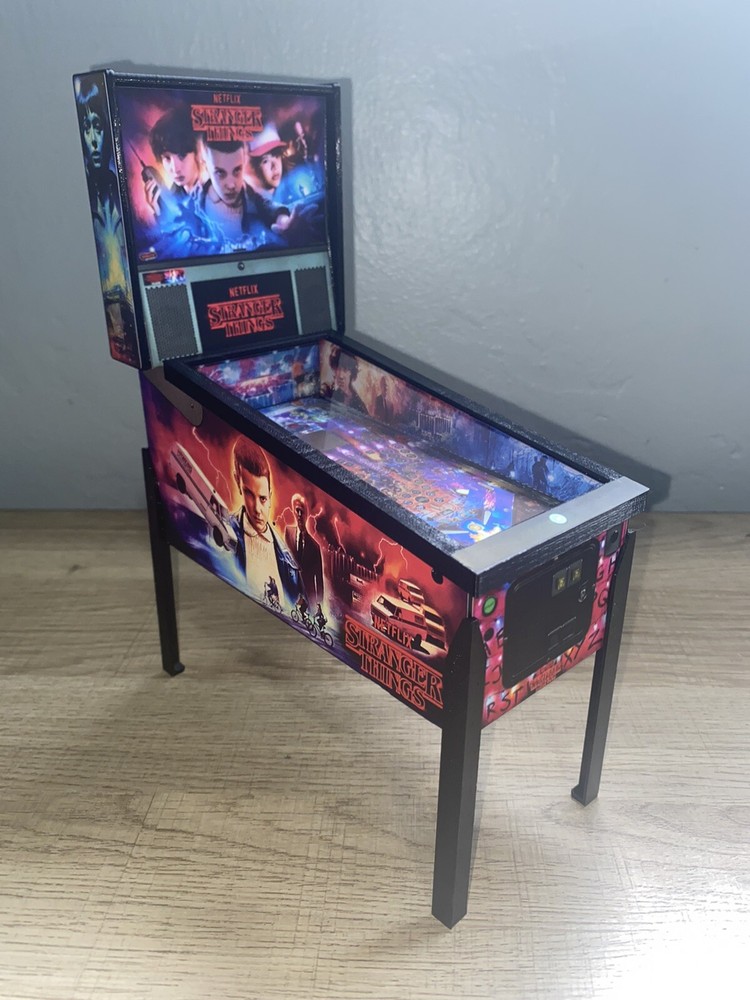 Large 1/8 Scale Replica “Stranger Things” Pinball Machine Scale Model Keepsake