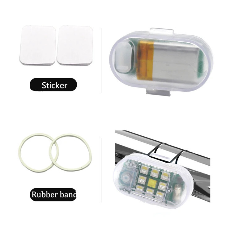 Motorcycle Wireless Remote Control LED Strobe Light Flash Turn Signal Indicator
