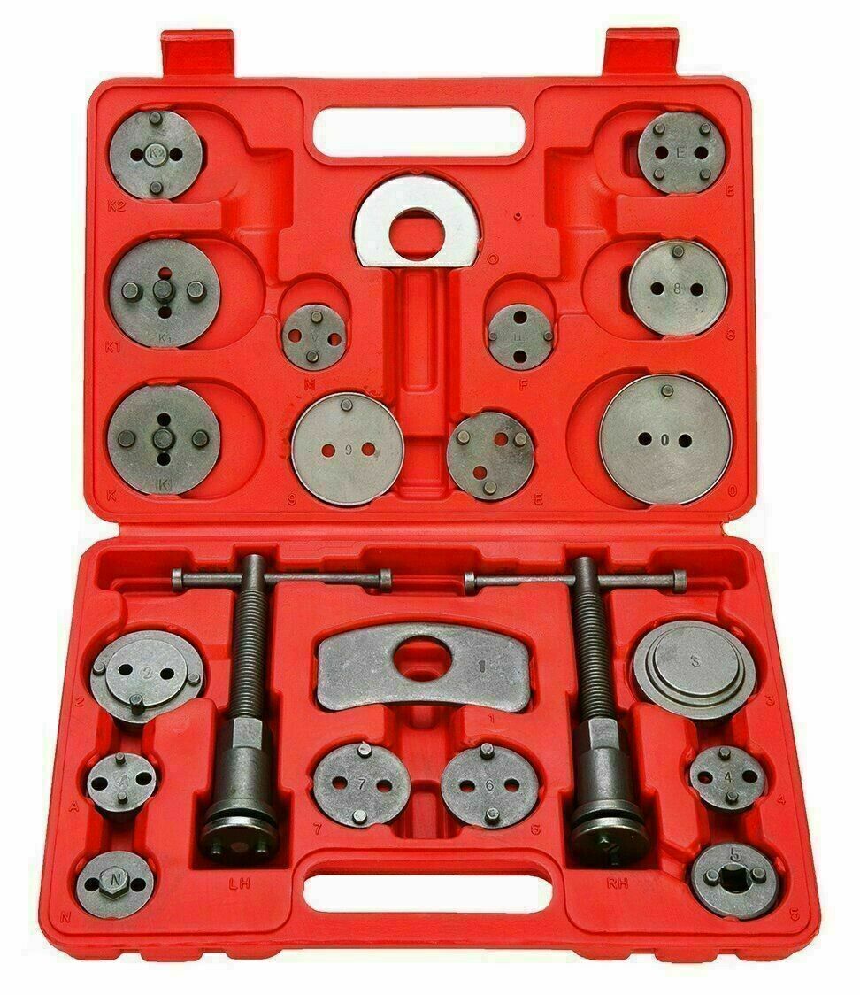 22Pcs New Portable Brake Rear Caliper Wind Back Tool Kit Car Truck Break Disc
