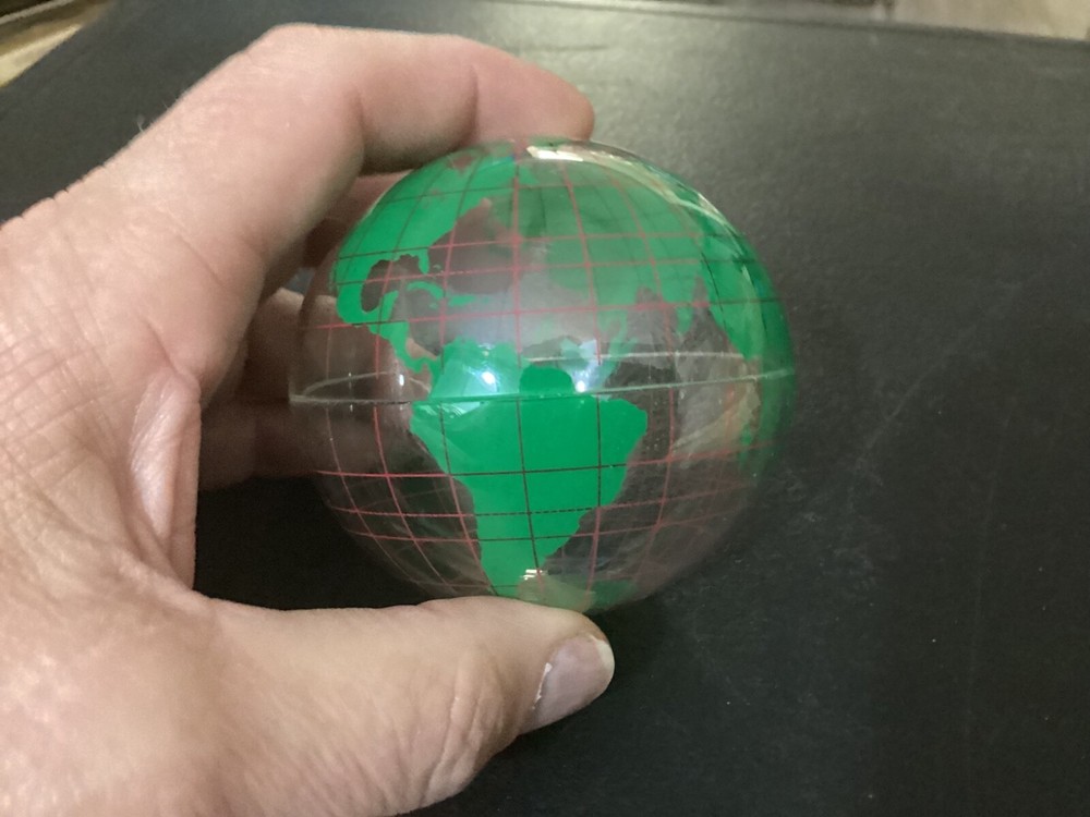 (2) Small 3" Plastic Globes
