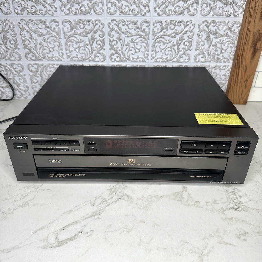 No Remote Sony Compact Disc Player CDP-C321
