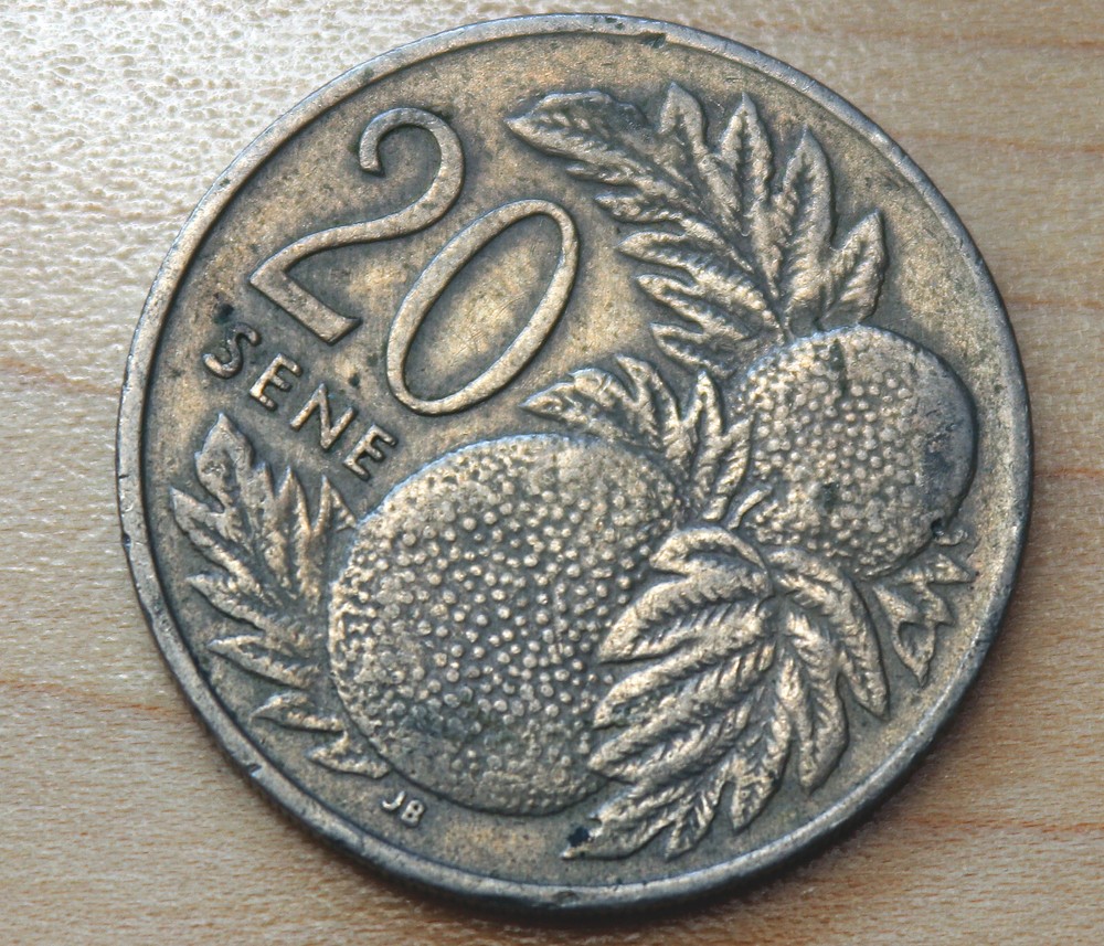 1967 Samoa 20 Sene