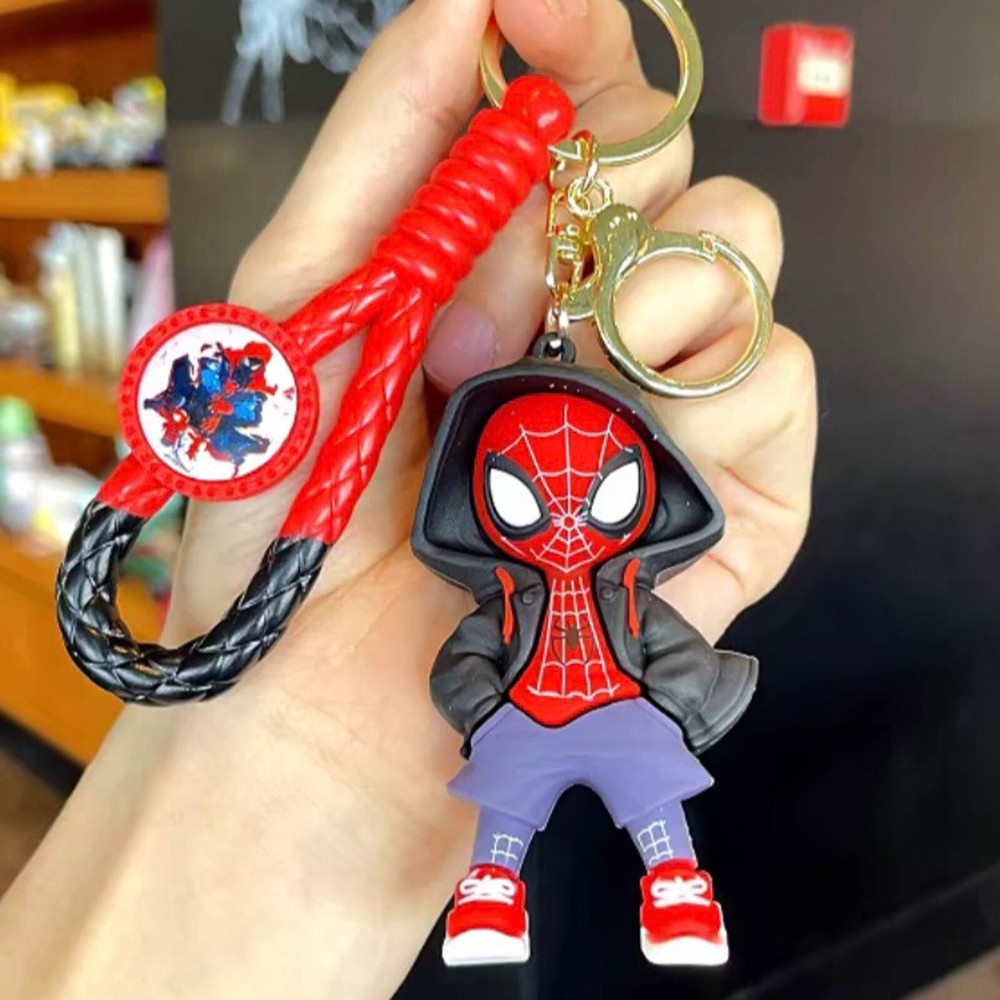 Spider-Man Keychain Backpack Car-Key Holder with Gift Box