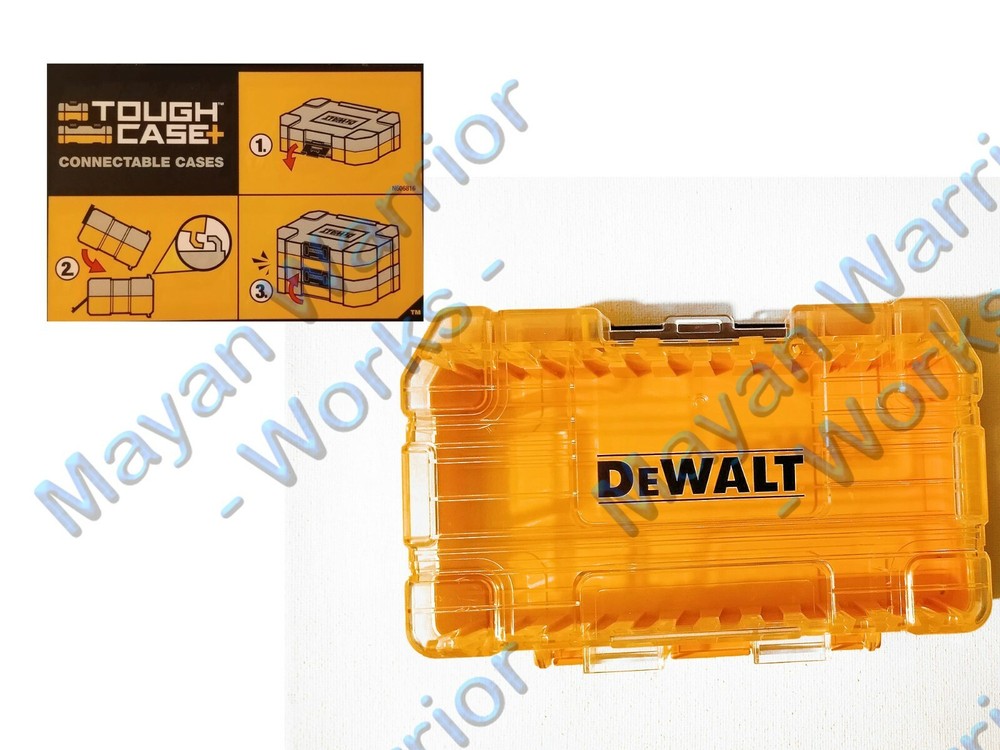2 each DEWALT Tough insert Bit Storage Cases Organizer Stackable & Interlocking