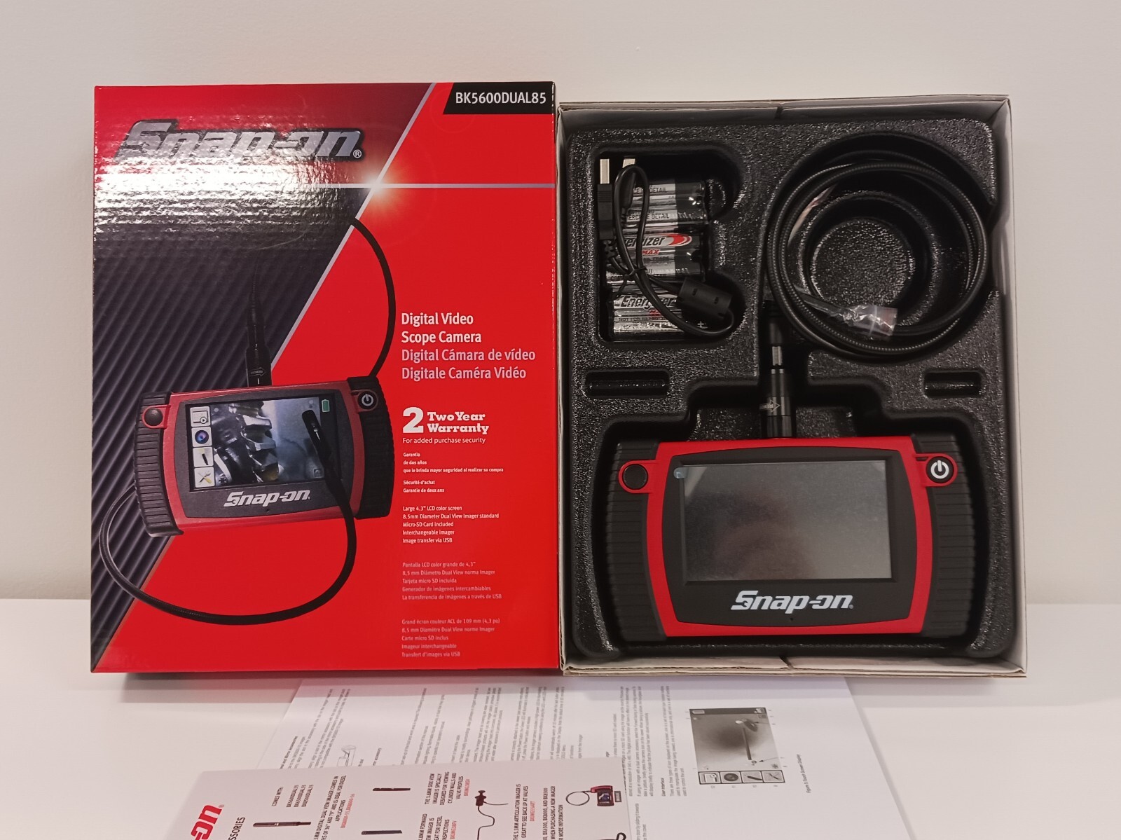Snap-on BK5600DUAL85 Digital Borescope (Video Scope)
