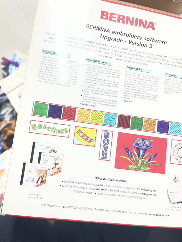 Bernina Embroidery Software Version 3 For Windows 98