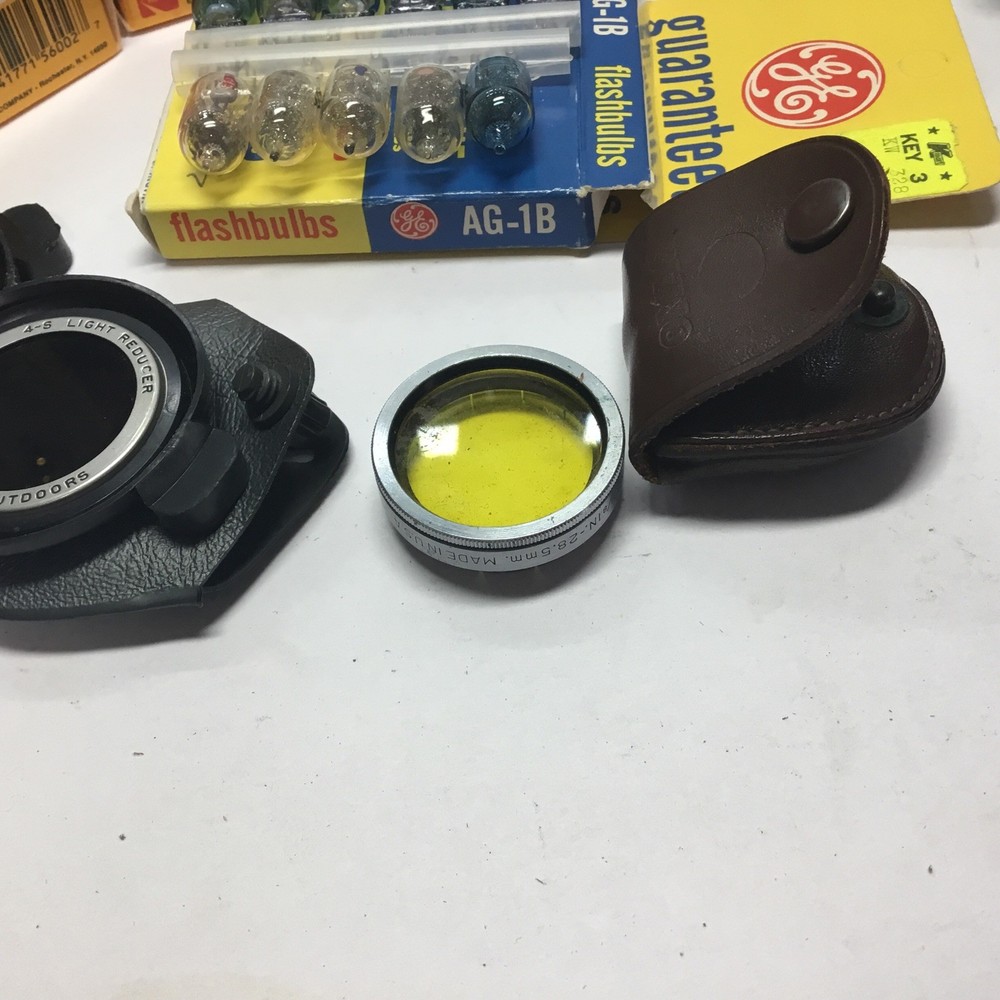 vtg camera accessories lot .