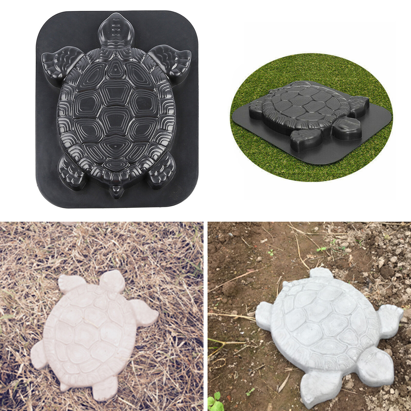 Turtle Stepping Stone Mold Concrete Cement Mould Garden Path Lawn Paver Mold NEW