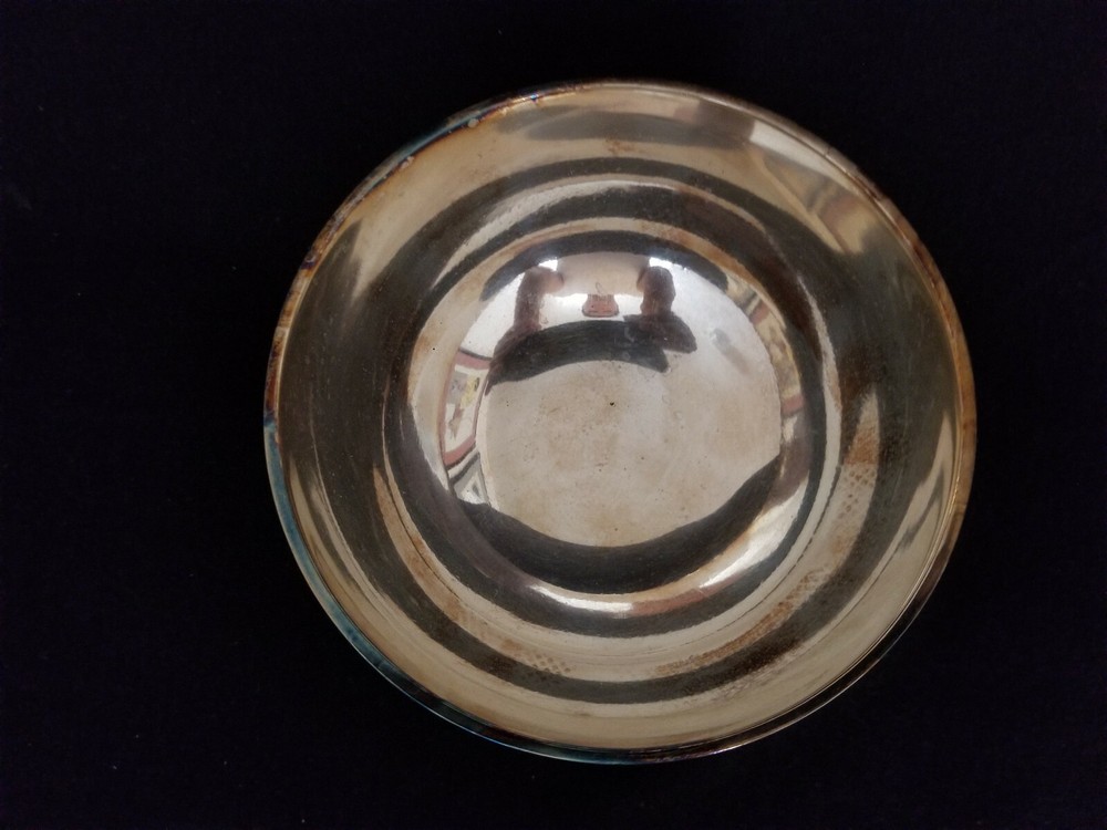 Lovely Silverplate Candy Dish / Bowl: Intricate Etching all Around the Side