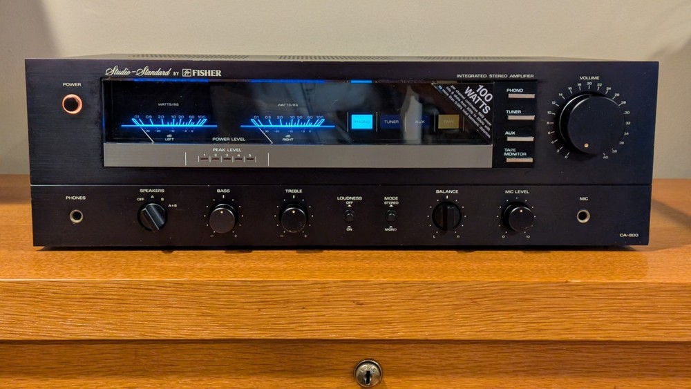 Fisher CA-800 Integrated Amp – Fully Recapped, Serviced, Excellent Working Cond.