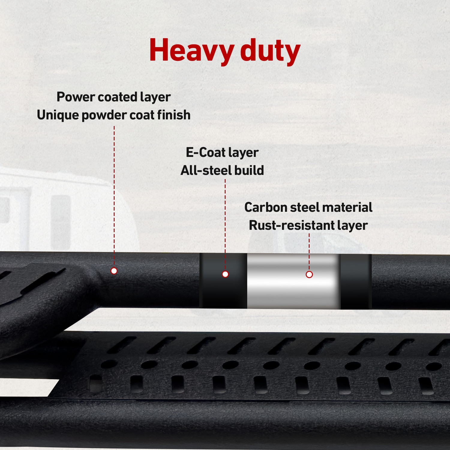 Vijay Fit 2019-2025 GMC Sierra 1500 Extended Cab Running Boards & Step Bars