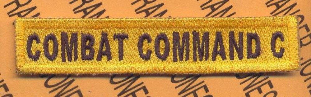 US Army Armored Forces COMBAT COMMAND C Armor Tank ~4" tab patch c/e