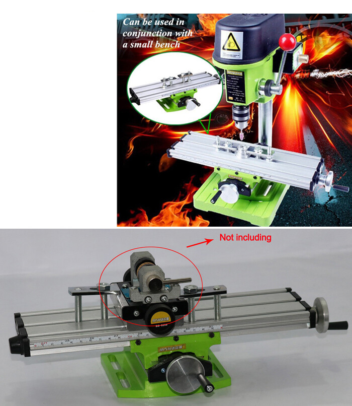 Multi-function workbench Mini Bench Drill Fixture Vise XY-axis Slide Worktable