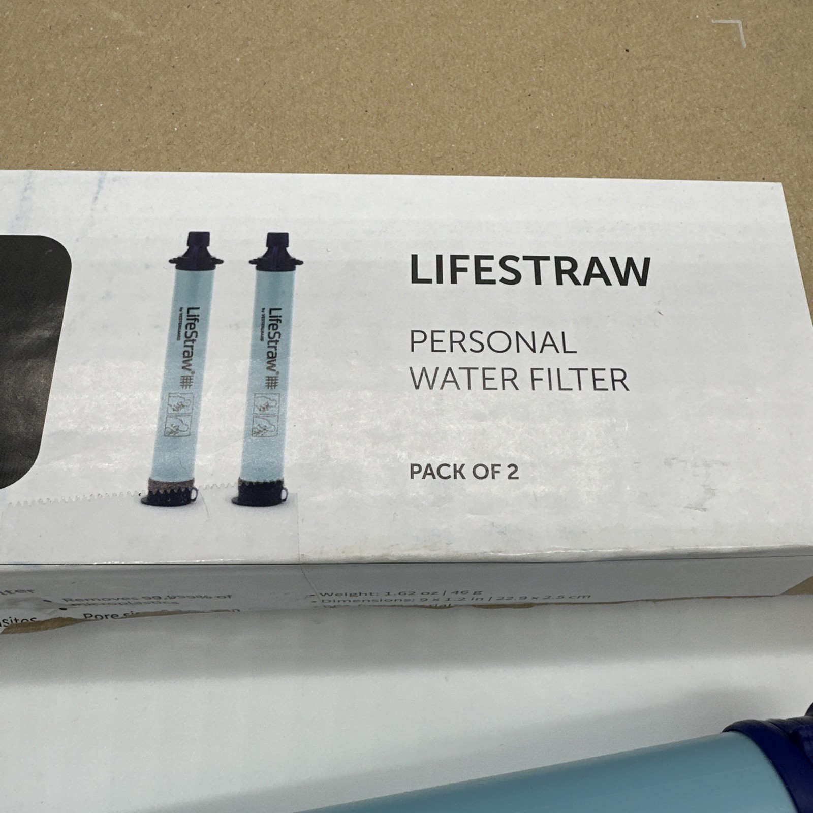 Lifestraw Personal Water Filter Hiking Camping Travel Emergency 2 Pack