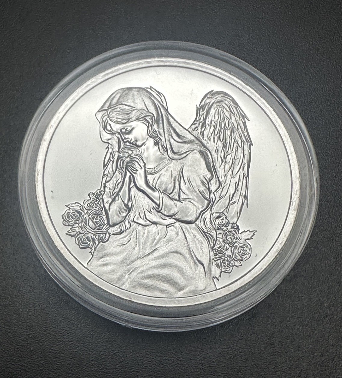 1 oz silver Angel in your pocket BU .999 pure fine christian limited heaven